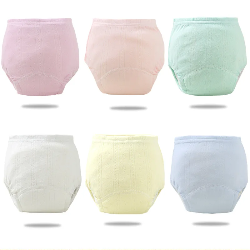 2pcs/lot Newborn Training Pants Cotton Thin Summer Baby Shorts Washable Boy Girls Cloth Diapers Reusable Nappies Infant Panties