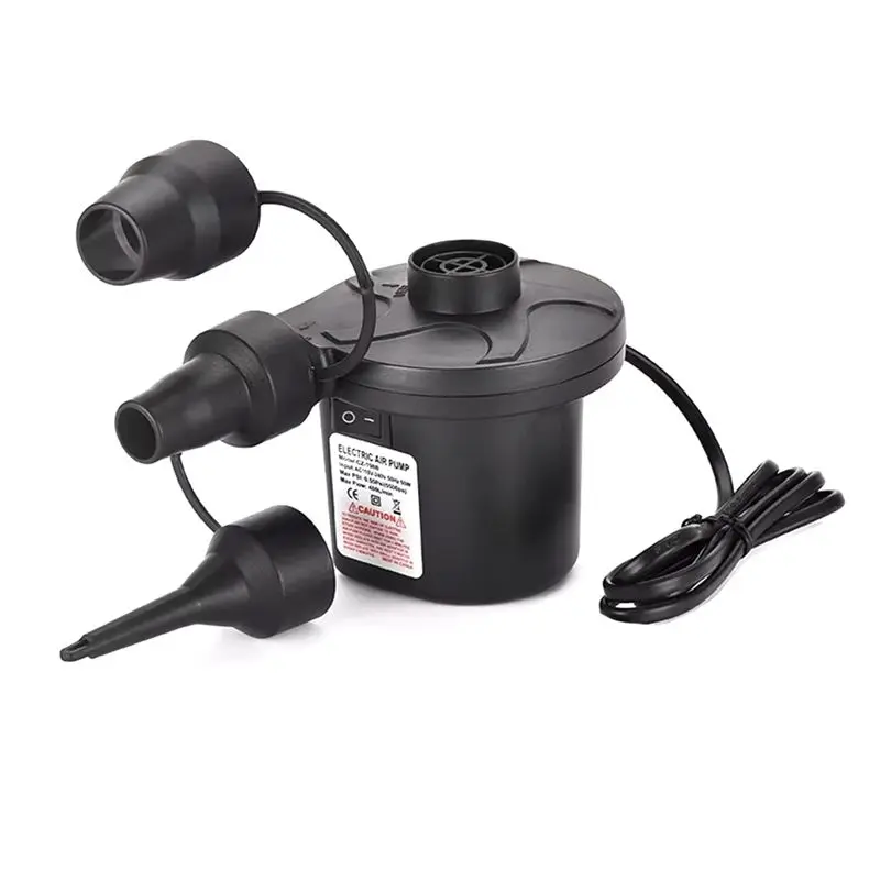 L71A 50W Electric Air Pump With 3 Nozzles For Vacuum Bags, Electric Inflatable Pump For Air Mattress Bed Swim Ring