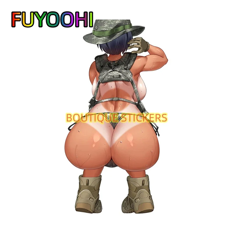 

FUYOOHI Boutique Stickers Metal Slug Sexy Girl Butt Vinyl Car Sticker Fashionable Simple Decals Cartoon Caravan Car Wrap