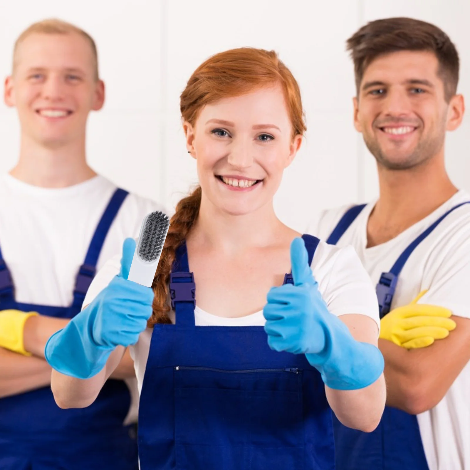 

3Pcs Nail Art Cleaning Brushes Flexible Fine Bristles Strong Scrubbing Power Easy Grip Long Handle for Home Travel Garden Shed