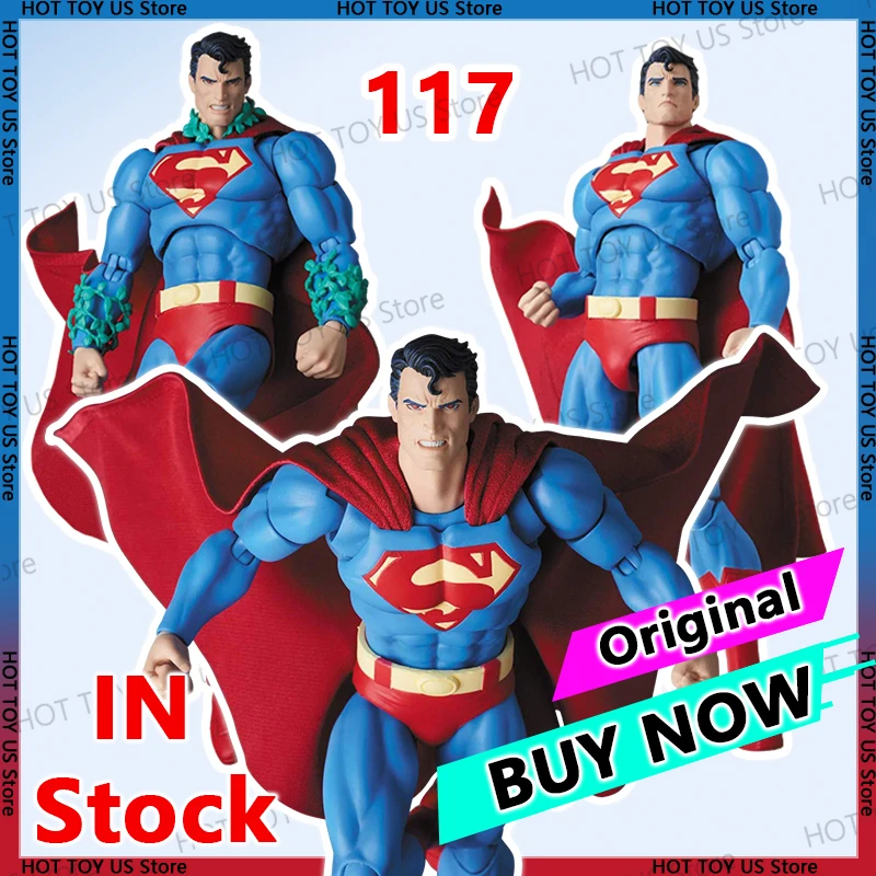 

Коллекционная фигурка-статуэтка CT Toys MAFEX 117 1/12 в стиле Hush, классический супергерой, 16 см, из ПВХ, подарок