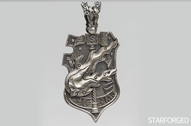 Starforged Total War III Warhammer Sigma Holy Emblem 925 Silver Pendant Game Peripheral Products