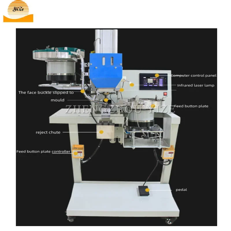 Hand Press Heavy Duty Shoe Grommet Eyelet Buttonhole Machine Electric Curtain Hat Joiner Eyelet Fastening Punching Machine