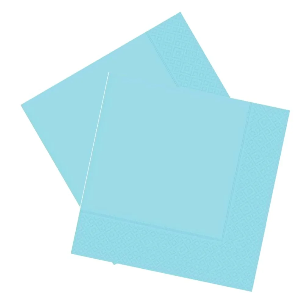 Clear blue double layer paper napkin 20 Ade