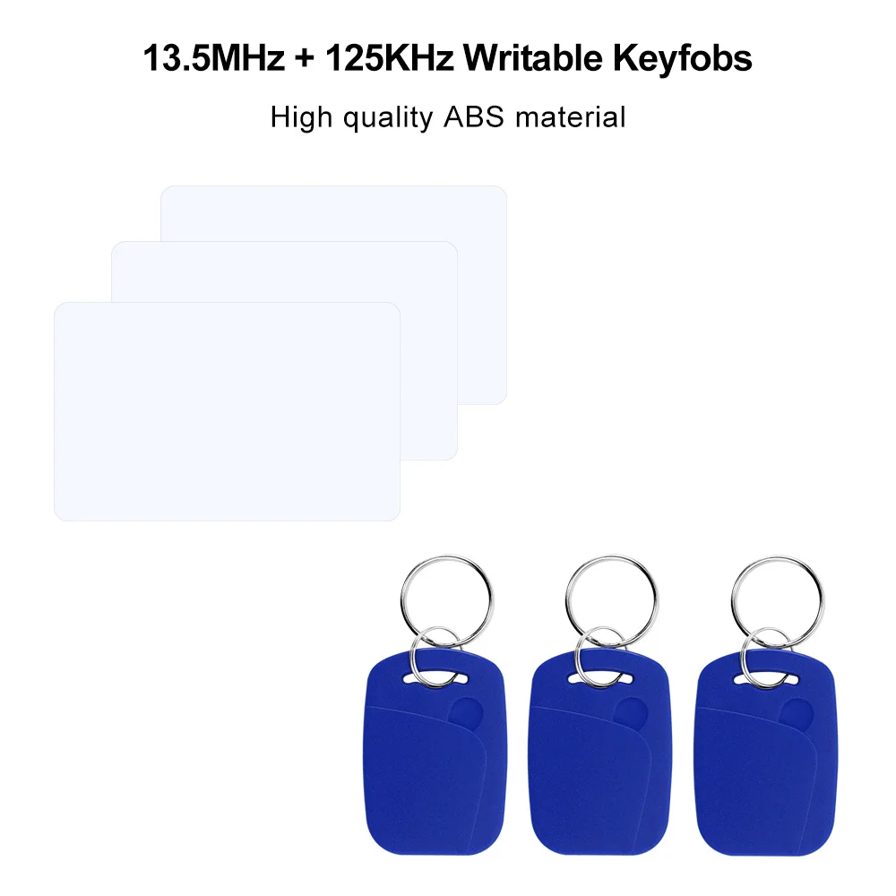 NFC Smart Card Reader/Writer RFID Duplicator EM4305 T5577 Tag 125KHz 13.56MHz Copier USB Programmer Keychain Card ID IC EM UID