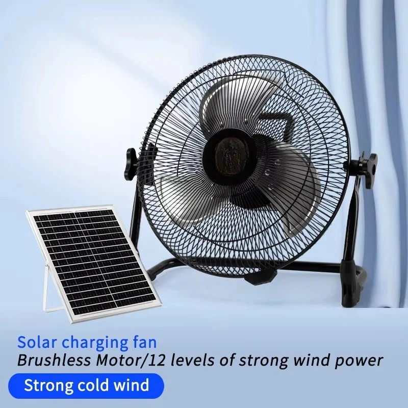 Manufacturers mass-produce outdoor camping and indoor solar portable fans