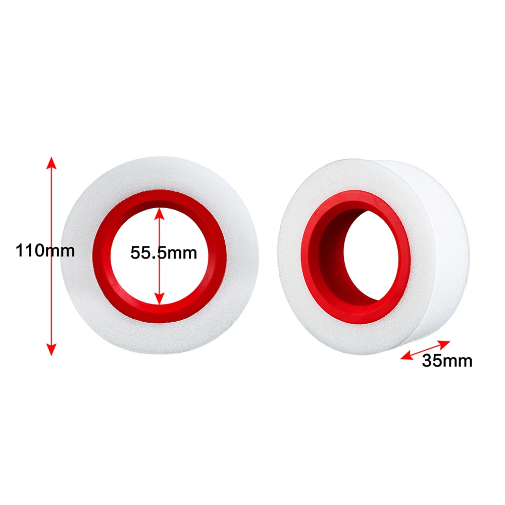Mibidao 4 peças de pneus de roda de 1.9 polegadas 105-110mm 115-120mm inserção esponja de espuma embutida para axial scx10 90046 trx4 1/10 rc peças de carro