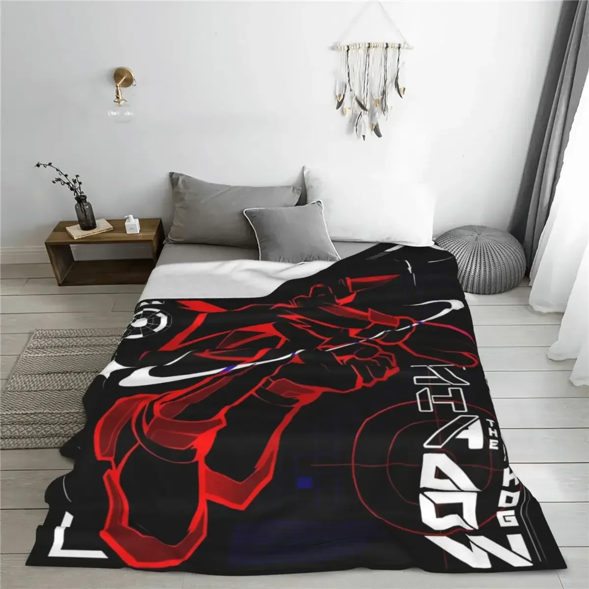 Shadows The Hed gehog Print Blanket For Men Women Ultra Soft Throw S-Sonics Blankets for Sofa Multiple Sizes - view 3