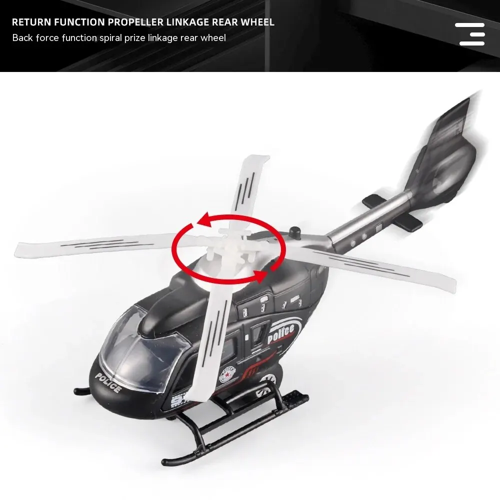 1:64 Scale Military Helicopter Alloy Toy Model with Retroactive Motion, Sound & Light Effects - Ideal for Kids\' Play & Collectio