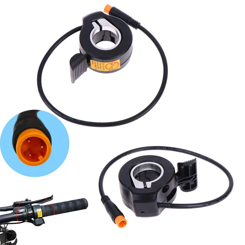 

1Pcs 24V-72V 130X Speed Connector Waterproof Thumb Throttle For Electric Scooter E-Bike Replacement Repair Parts