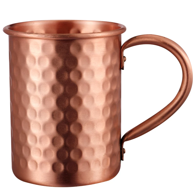 

100% Copper Moscow Mule Mug Durable Coppery Beer Mugs Coffee Mug Milk Cup Pure Copper Bar Cup Drinkware