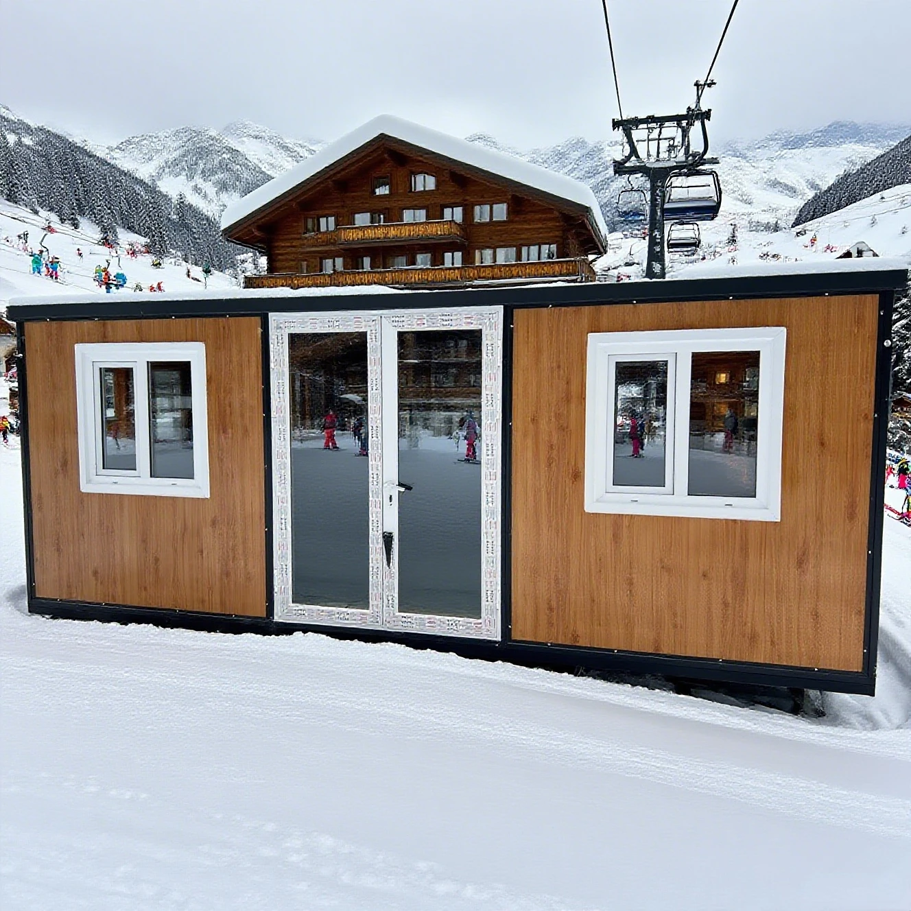 Factory Customized 20/40 Foot Double Wing Extension Double Winged Folding TB House Versatile Usage-Quick Installation