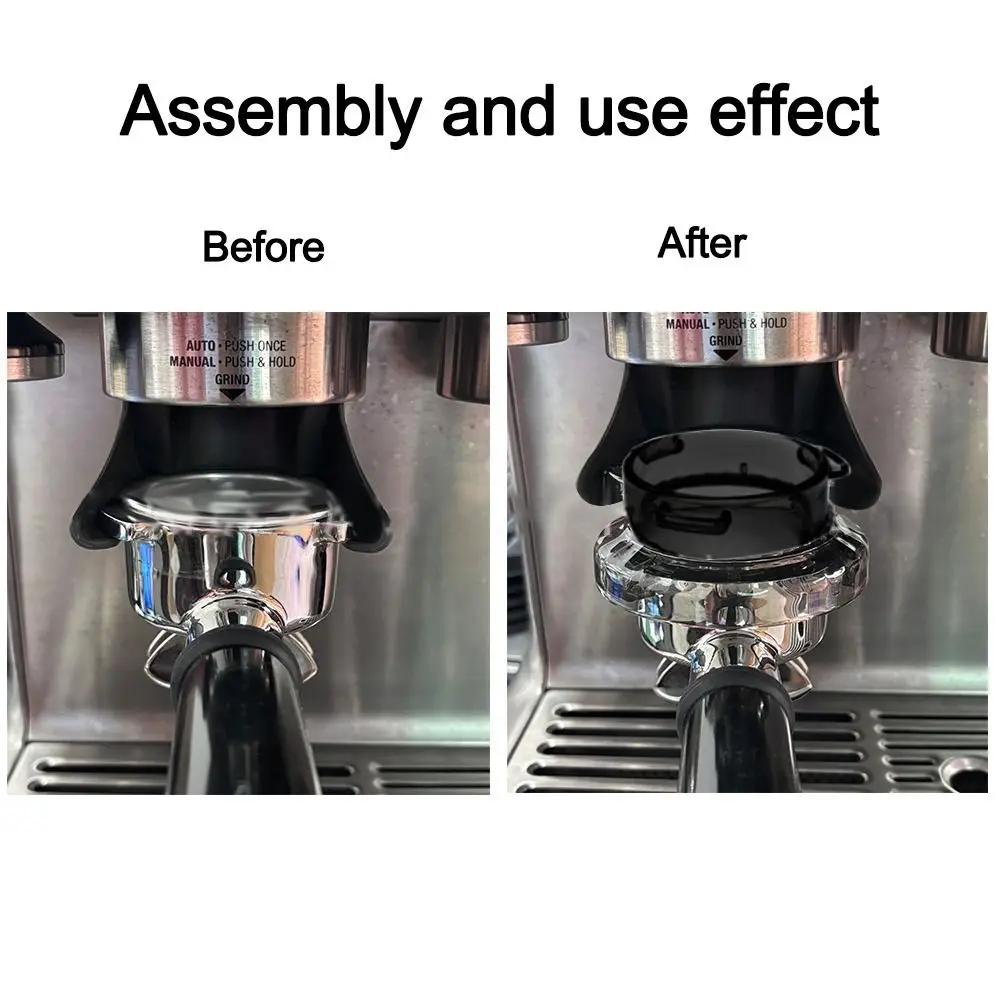 Coffee Dosing Funnel, 54mm Dosing Ring Espresso Coffee Accessories for Breville Portafilter Hand Free image 2