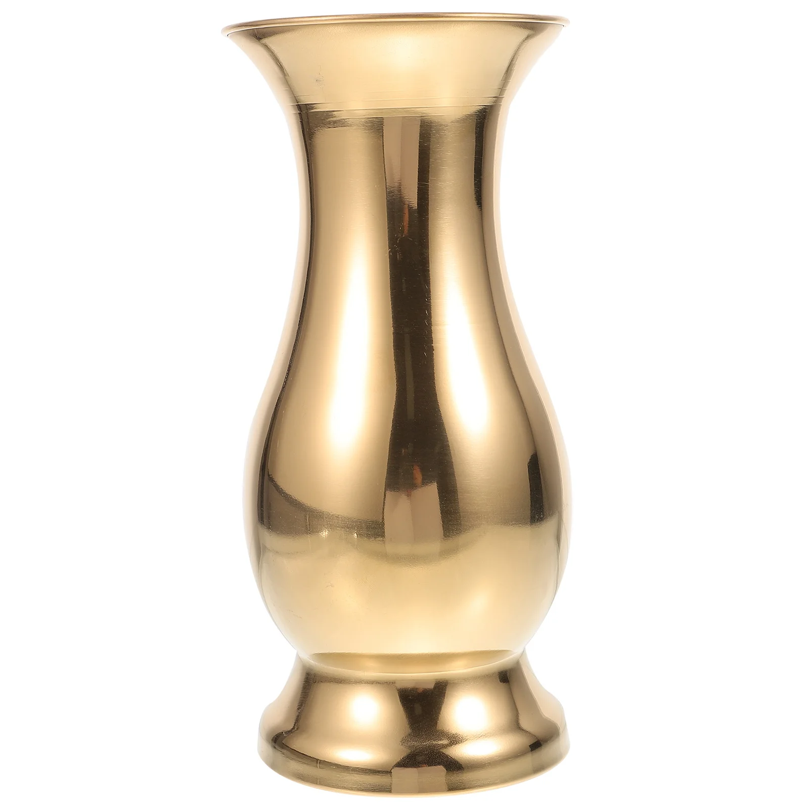 

Metal Flower Vase Stainless Steel 700Ml Flower Holder Wedding Table Centerpiece Home Decoration Metal Vase Tabletop Ornament