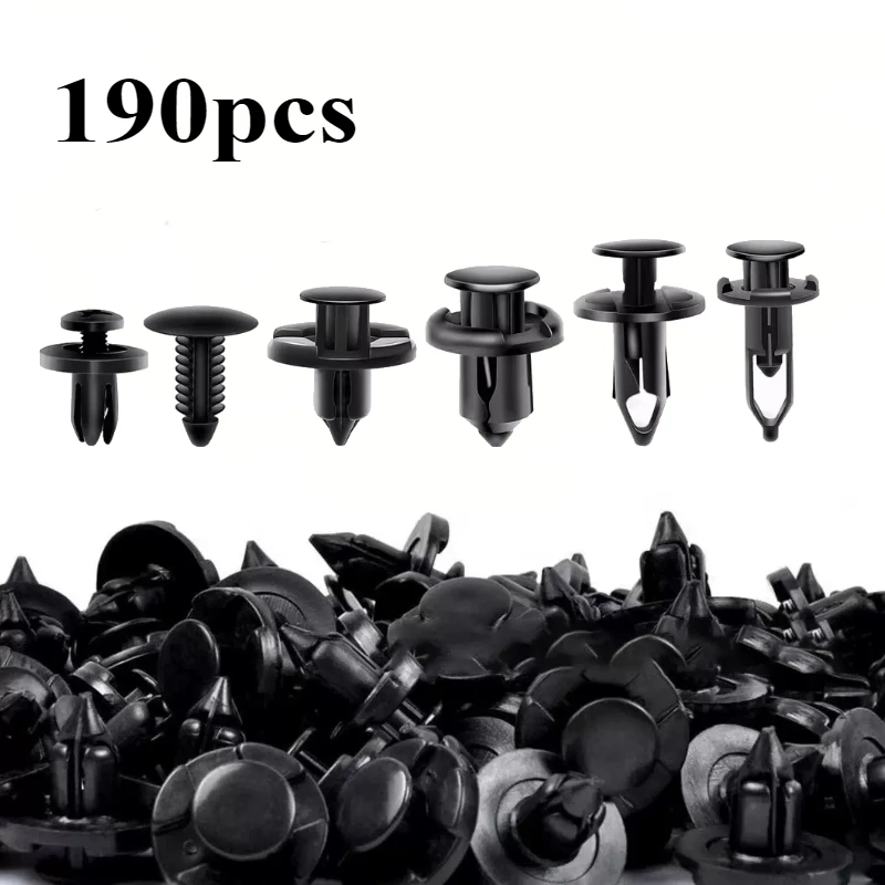 

Car Retainer Clips Plastic Fasteners Kit 6 Size Auto Push Pin Rivets Set Body Bumper Push Rivet Clips Car Interior Accessories