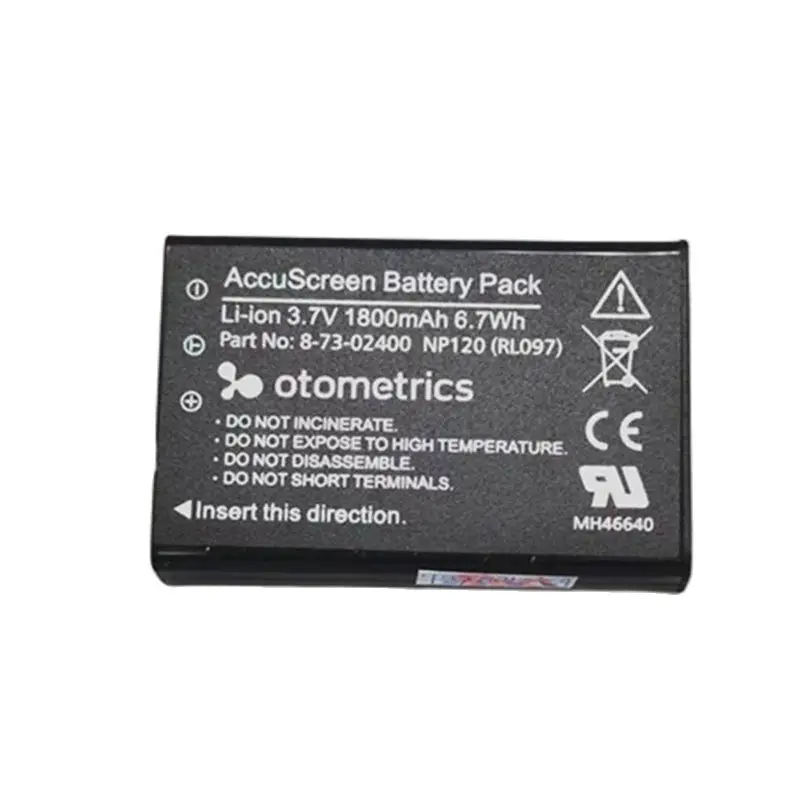 NP120 3.7V 1800mAh 1077 Equipo de cribado auditivo Batería recargable