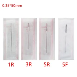 100PCS 1R 3R 5R 5F 7F Professional Tattoo Needles For Eyebrow Lips Permanent Makeup Machine Disposable Sterilized Needles