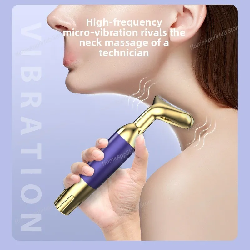 Vibrating Neck Beauty Device, Home-Use Facial Lifting Beauty Instrument, Neck Firming Care Massager Body Care Tool Beauty Health