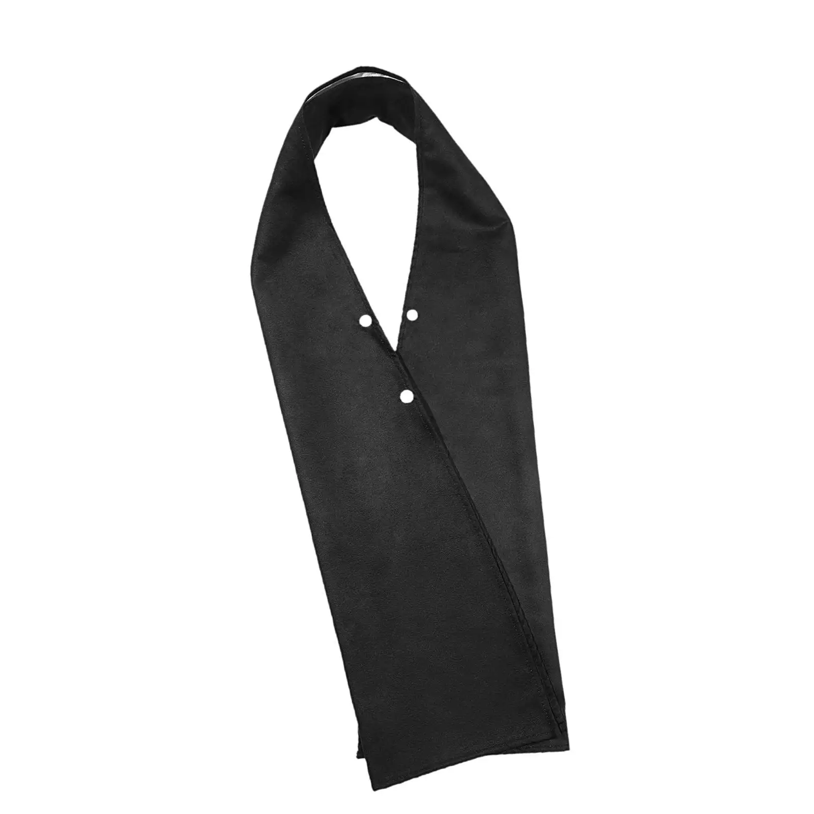 Adults Bib Scarf Washable Black Food Mouth Towel for Elderly Women Men Senior