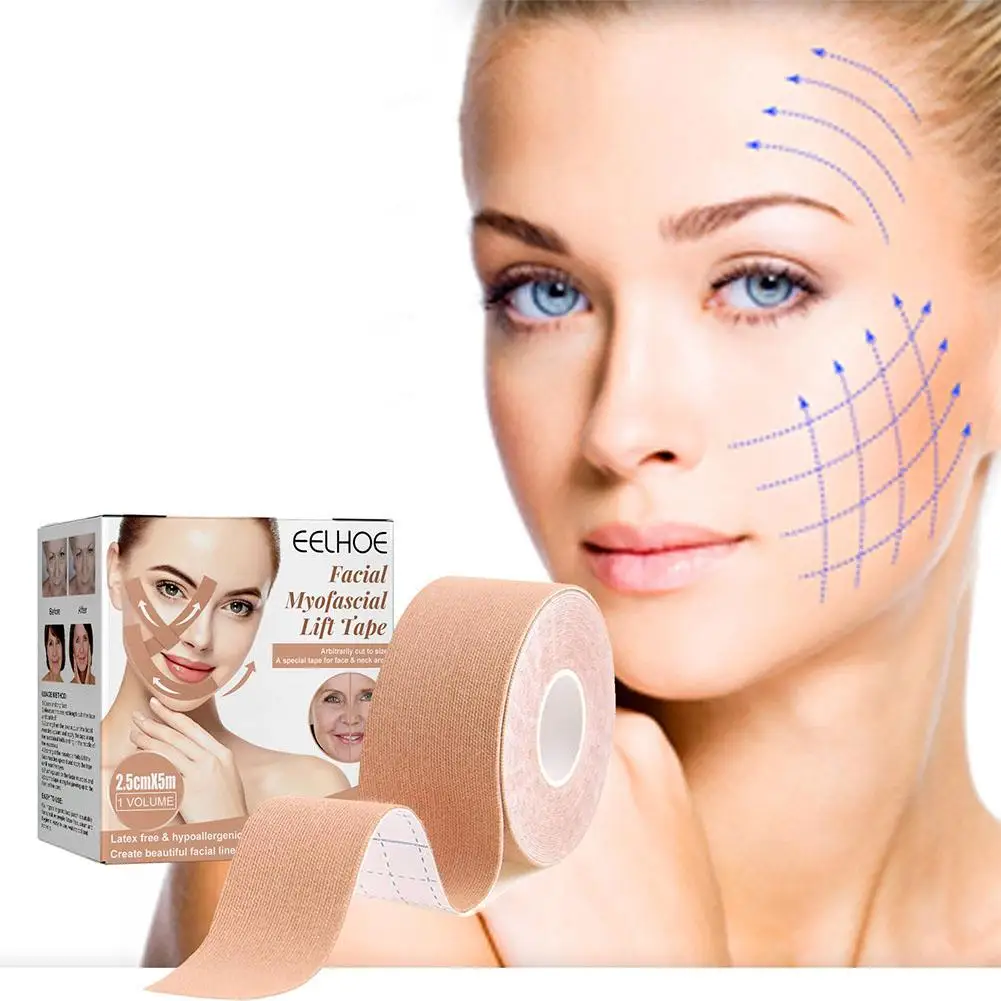 Eelhoe Kinesiology Tape For Face V Line Neck Eyes Lifting Wrinkle Remover Sticker Tape Facial Skin Care Tool Elastic Bandage