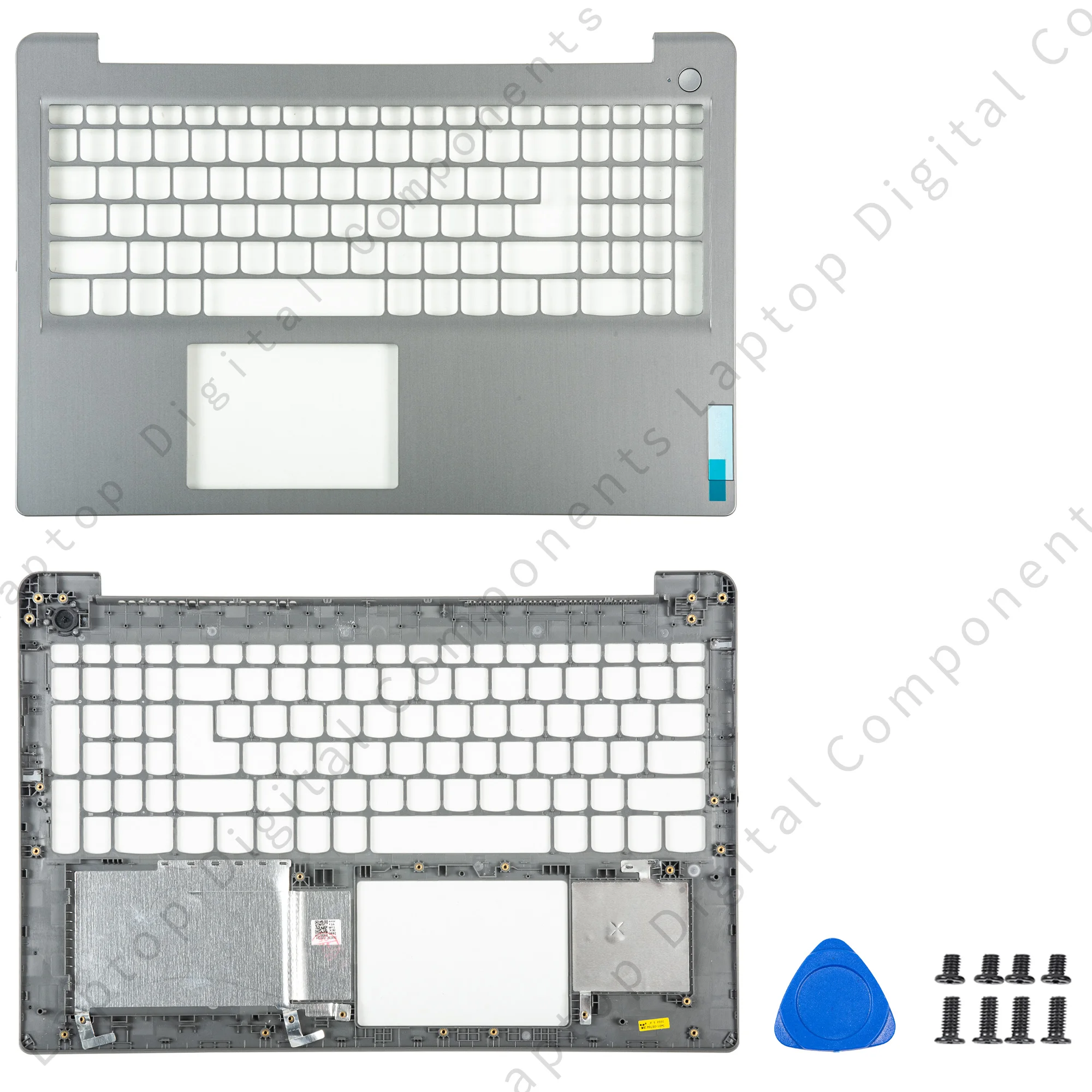 Imagem -04 - Tampa da Moldura Frontal para Laptop Lenovo Tampa Traseira Lcd Caixa Inferior Touchpad Palmrest Dobradiças Novo Ideapad 15itl6 15ada6 15alc6 2023