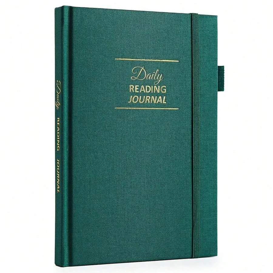 

Reading Journal For Book Lovers - 75 Book Journal Reading Log For Book TracFKing, A5 Linen Book Review Journal With TBR Tracker