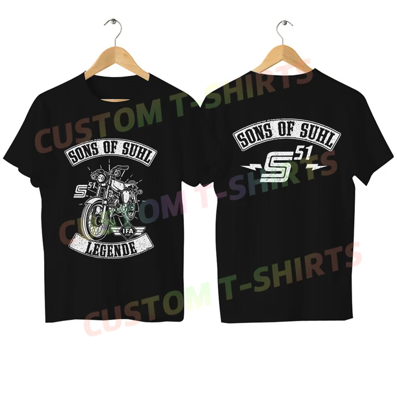 2024 Men Sons of Suhl S51 T Shirt Casual GDR Simson IFA VEB Ossi Cult Eastern Gia 2-stroke Gun Smith T-shirt Streetwear S-3XL