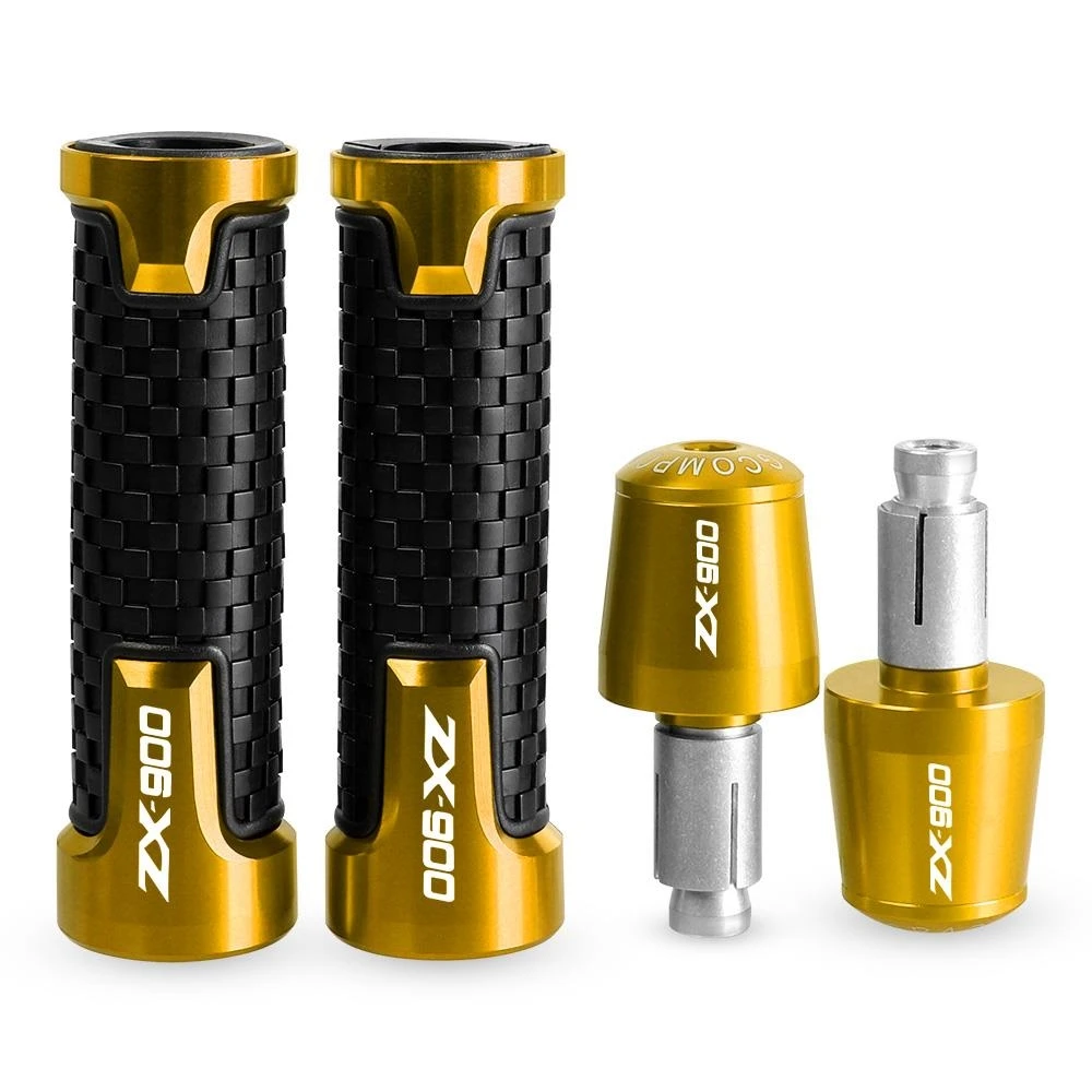 

Motorcycle Accessories For KAWASAKI ZX900 1000 1100 ZX 1000 1998 1999 7/8" 22MM Handlebar Hand Grips Handle Bar End Cap plug
