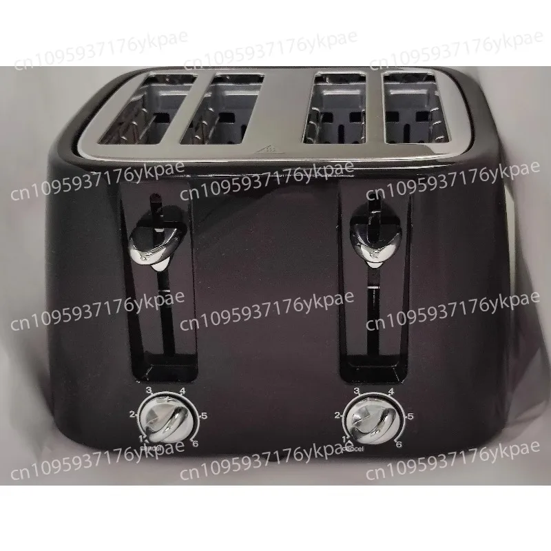 Kitchen 4 Slices Electric Bread Toaster, Automatic Pop-up Function, Cancel Function, Adjustable Scorch Control