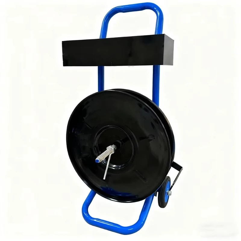 Heavy Duty Manual Steel Strapping Tool Cart Distributor Packaging Cart Polypropylene Polyester Composite Strapping Tape Roll