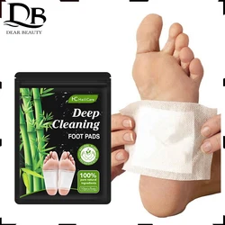 10Pcs/pack Bamboo Foot Paste Massage Deep Clean Pads Relieves Help Sleep Care