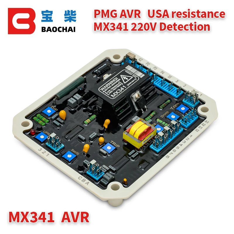 

Generator Automatic voltage regulator MX341 AVR Permanent magnet Diesel brushless alternator Power regulator stabilizer