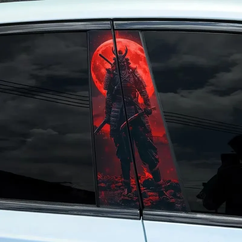 1PC JDM Samurai Car Stickers Auto B Pillar C Pillar Waterproof Decoration Cover Scratch DIY Doors Pillar Sunscreen Vinyl Decals