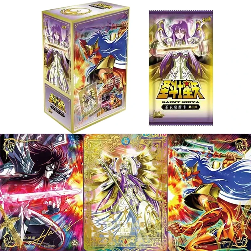 KAYOU Genuine Saint Seiya Card Saint Cloth Awakening Cards Athena's Cloth Saori Kido Rare SE God Card Collection Card Kids Toy