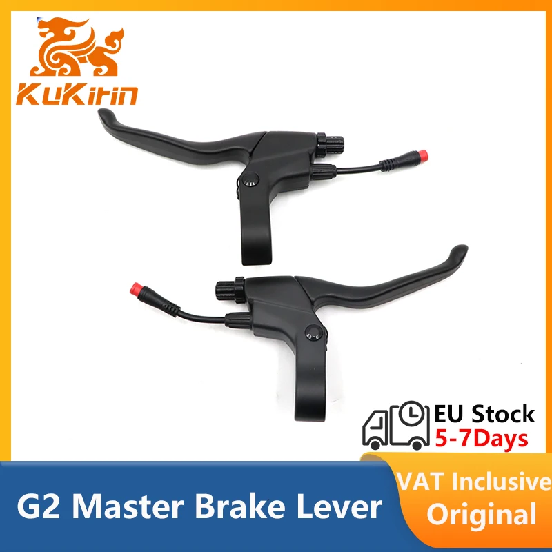 EU-Lagerbestand Original Bremshebel für Kukirin G2 Master Elektroroller Links Rechts Anschluss 2-Pin Aluminium Bremsgriff Zubehör