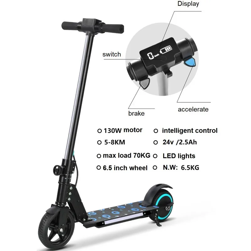 patinete eléctricos Electric Scooters Spot Aluminum Alloy 6.5 Inch Children's Scooter