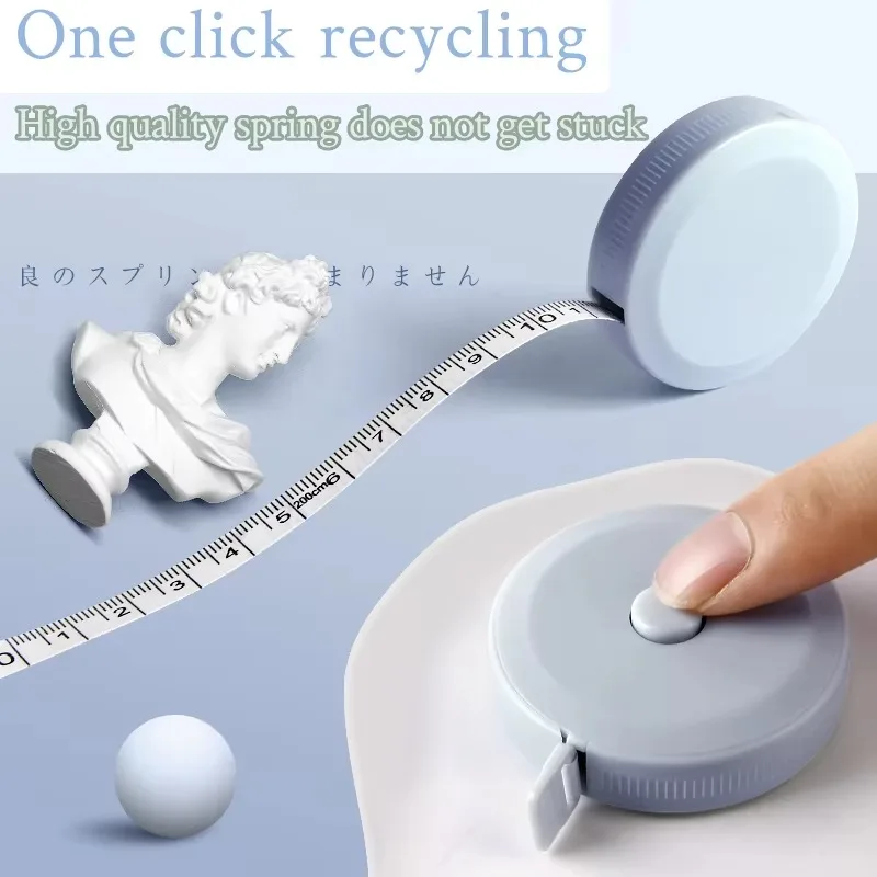 79 Inch 2 Meter Retractable Tape Measure Mini Pocket Sewing Cloth Tailor Fabric Body Measuring Tool Portable DIY Craft Durable