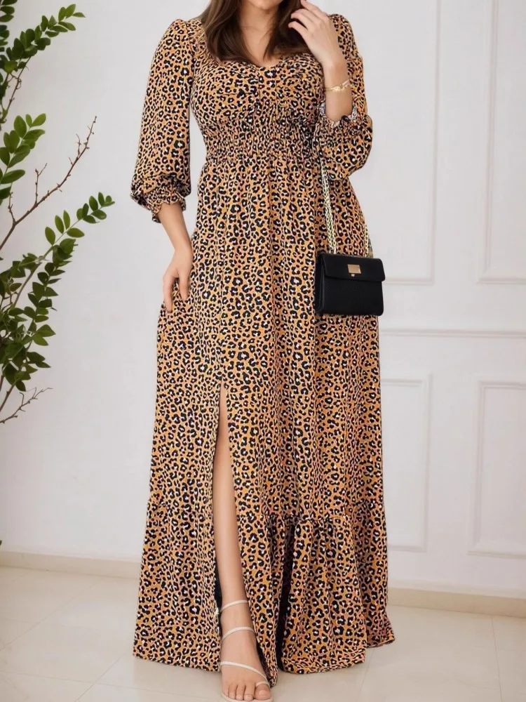 

African Dresses For Women Elegant Polyester 2025 New Muslim Fashion Abayas Dashiki Robe Kaftan Maxi Dress Turkish Africa