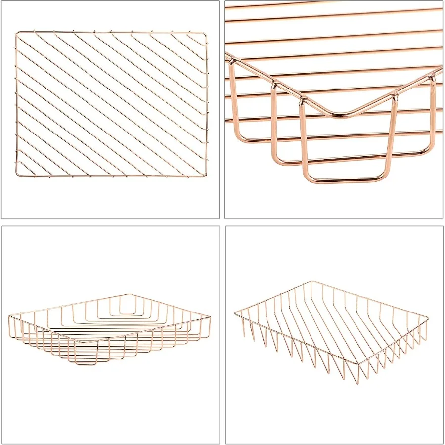 KY متعددة الأغراض A4 ملف صينية سلك مكتب صينية منظم أنيق حجم الرسالة مكتب وثائق صواني مجلة الملفات سلة التخزين أو