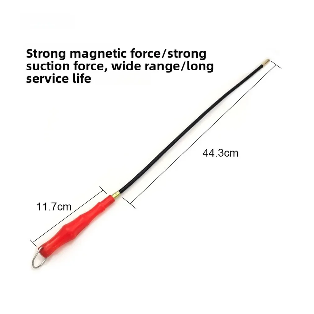 1pc Picker Flexible Strong Magnetic Pickup Tool Stainless Steel Bendable Retrieving Rod Metal Picker Retriever Suction Rod