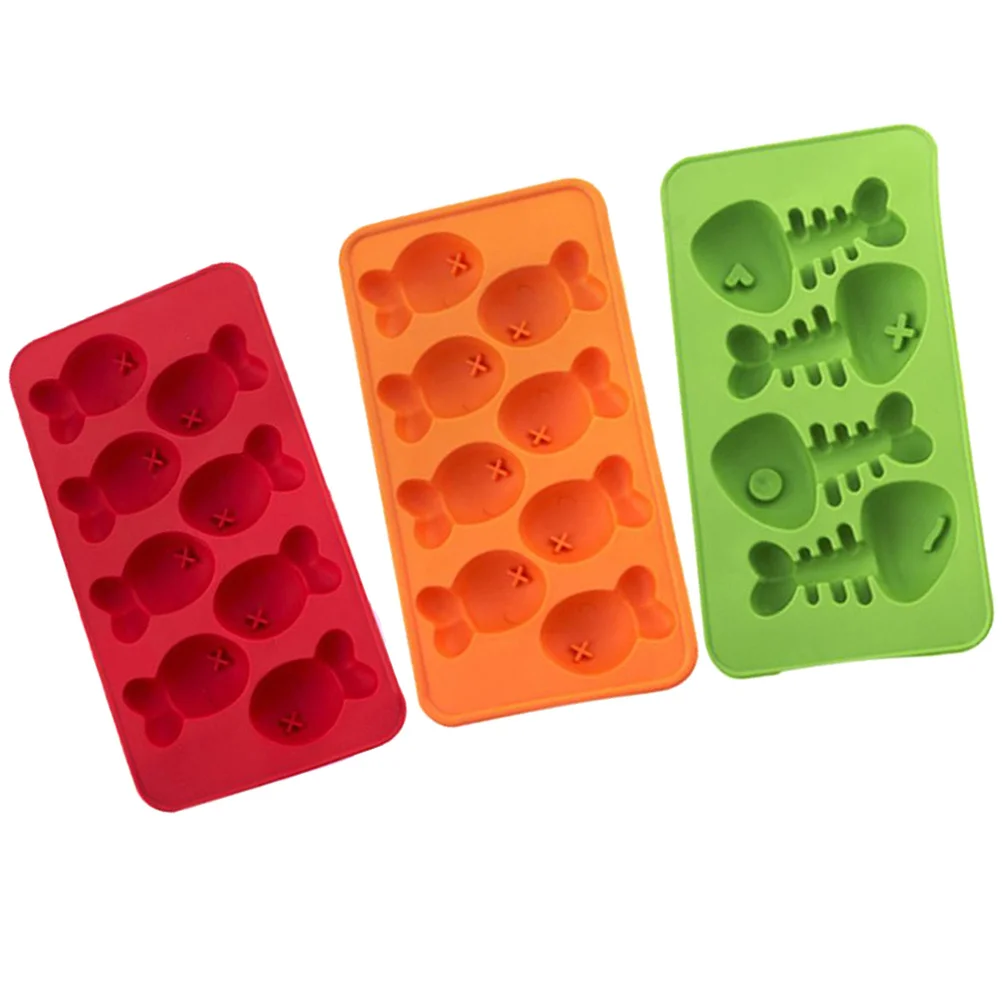 

Cream Maker Ice Cube Tray Silicone Mold For Chocolate Lolly Ice Cream Making Eco-Friendly Kitchen Diy Tool
