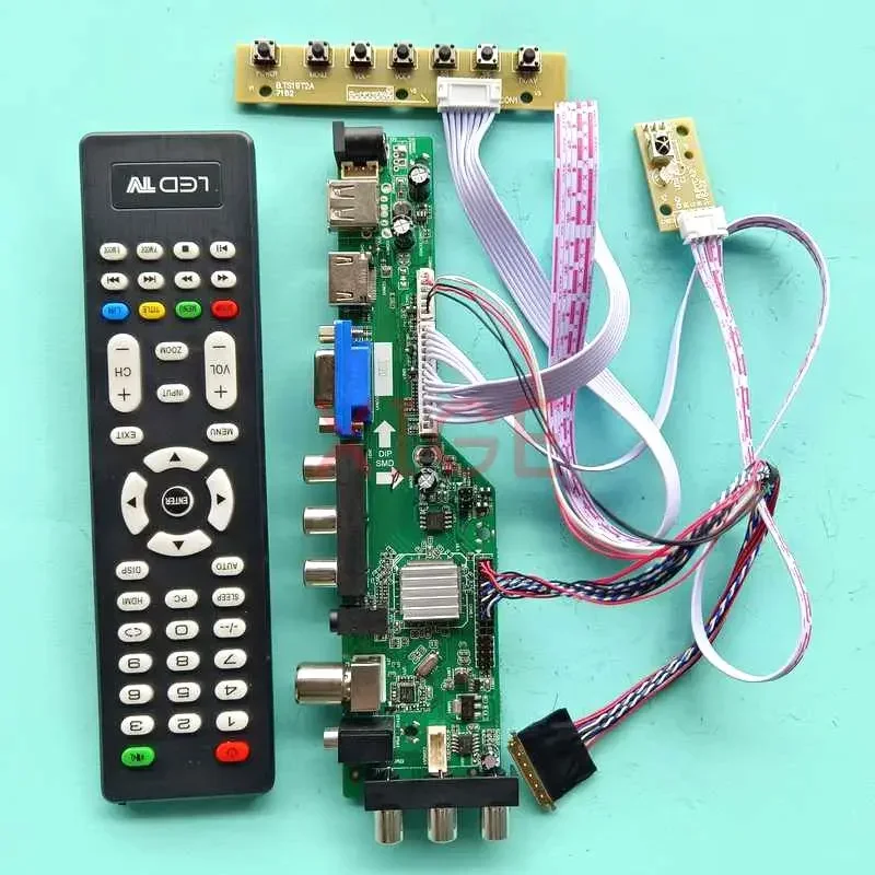 

Для B140XTN02.3, B140XTN03.0/3,1, плата контроллера, флэш-разъем, LVDS 14 ", 1366x768 AV/USB/DHMI/VGA, Комплект «сделай сам»