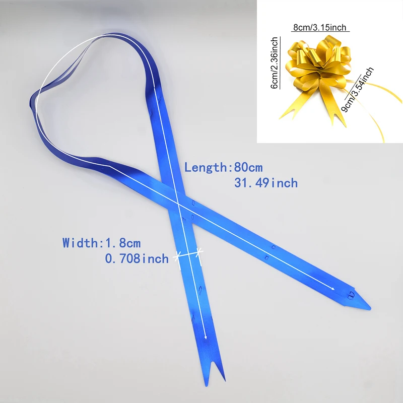 10/20/50Pcs Pull Bow Flower Pull Tie Ribbon for Christmas, Valentines Day, Wedding,Mother\'s Day, Birthday Party Gift Decoration