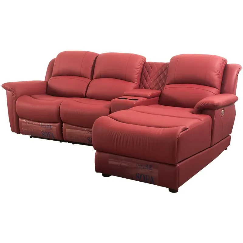 Foshan cinema recliner modern home theater furniture sofa  set  luxury    living room  