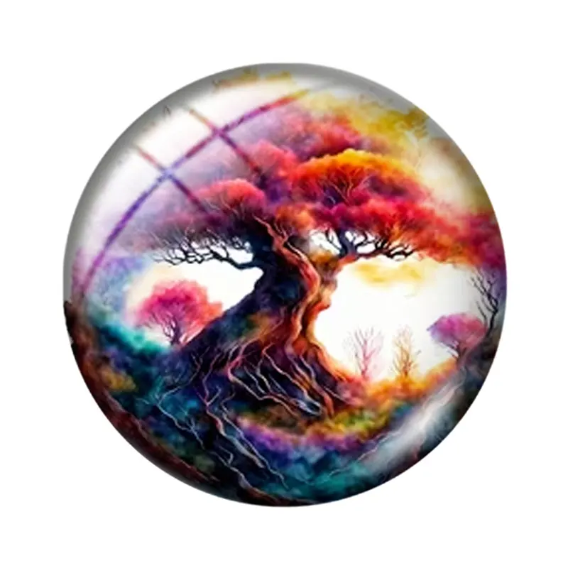 Fantasy Forest  12/18/20/25mm glass cabochon  bracelet pendant rings for jewelry demo earrings back Making findings