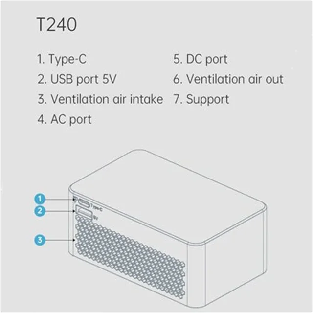 T240 240W Power Supply for Hota P6 Smart Balance Charger With 45W Type-C Output for RC Model Lithium Battery diy