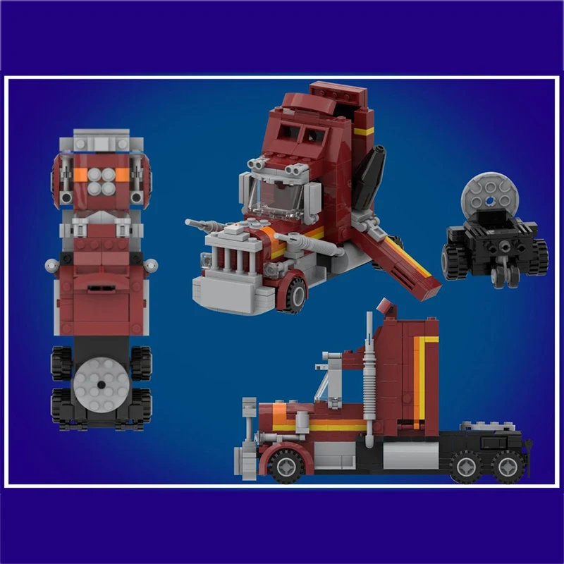 

Popular Anime Model MOC Building Bricks Classic American Truck Modular Technology Assemble Children Toys Suit Gifts Holiday