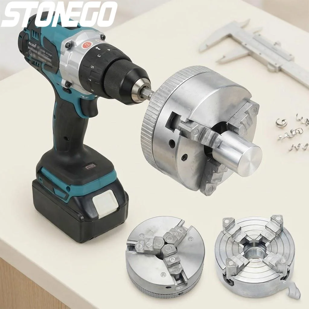 

Heavy Duty Self Centring Drill Chuck 3 4 Jaws M12 x 1 mm Linkage Electric Lathe Tools High Precision Drill Accessories