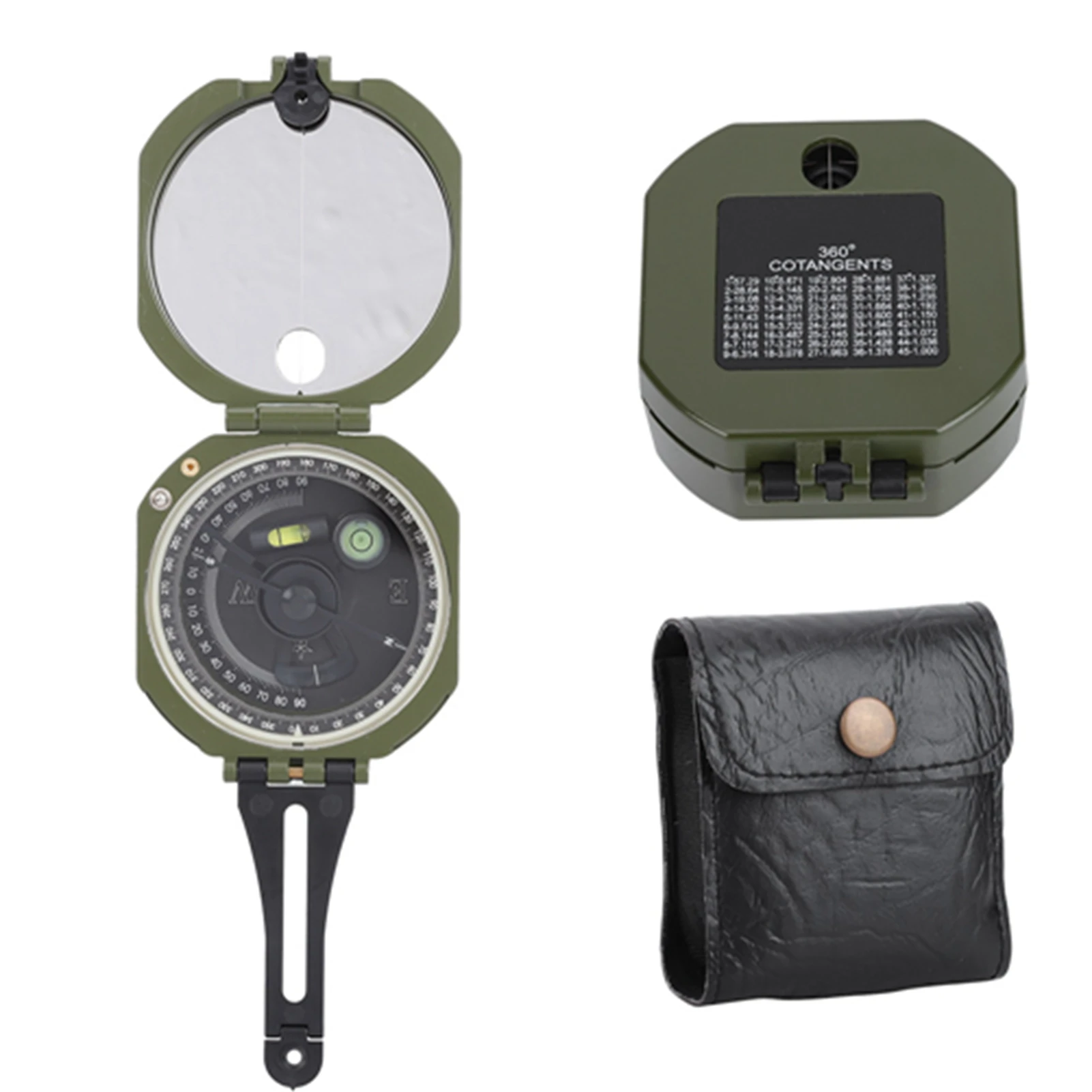 

Outdoor Compass, Zinc Alloy, Professional Outdoor High Accuracy Geological Compass Waterproof Fluorescent Compass