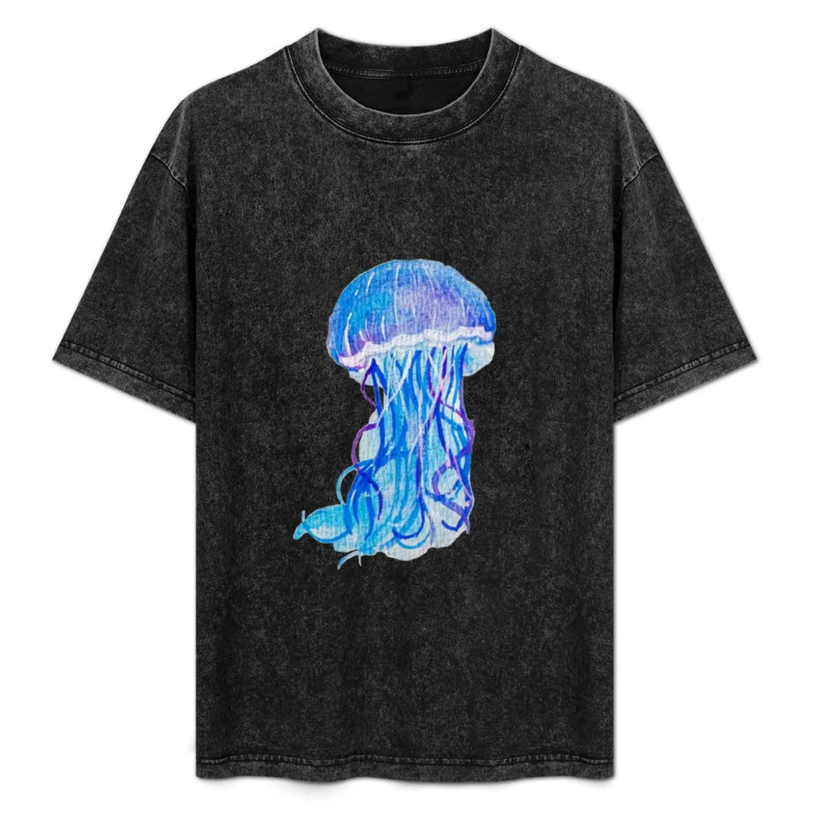 

Jellyfish Watercolor Art T-Shirt vintage clothes tops graphic tee shirt vintage graphic tee fruit of the loom mens t shirts